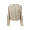 INTO THE EAST 25 Autumn/Winter Tussah Silk Embroidered Applique Buttoned Suit ITE-E1DGSS002SD22SU-SHA Sand